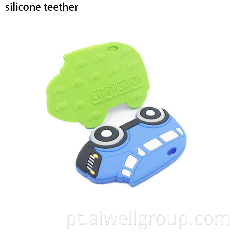 Colorful silicone teether